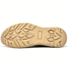 Men's Brogue Ankle Boots Slip on Walking Shoes