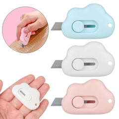 Cloud Cat Mini Retractable Utility Knife for DIY Crafts and Letter Opening