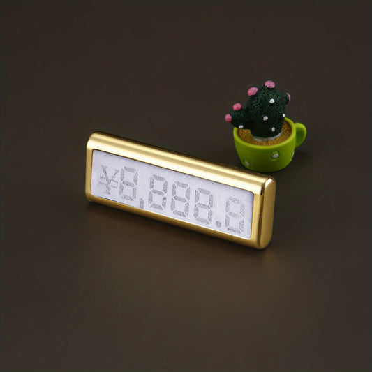 Metal Base Jewelry Number Cube Tags Pop Pricing Sign Display Stand