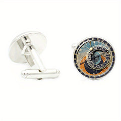 Punk Clockwork Cufflinks For Men Shirt Cufflinks