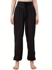  Sports Pants Women's Plus Solid Yoga Pants With Pockets