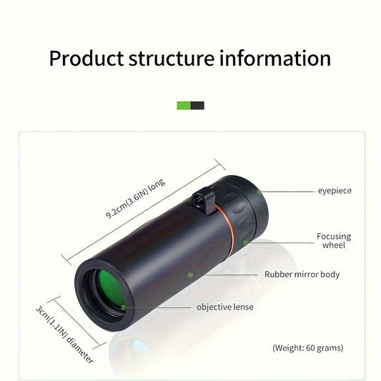 Portable 60x21 Monocular Telescope BAK4 Zoom Monocular