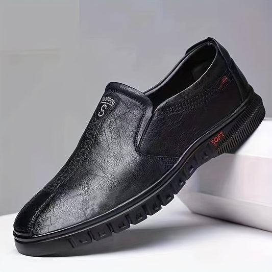 Men's Comfy Slip On Loafer Shoes with Stitch Detail