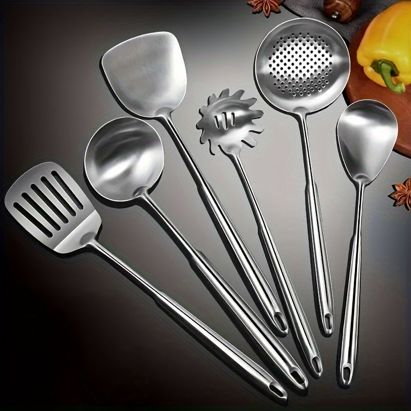 6pcs Stainless Steel Wok Spatula Set Kitchen Cooking Utensils