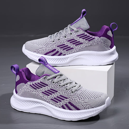 Women's Breathable Trail Running Sneakers with Thick Bottom