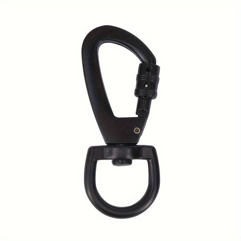D Type Buckle Carabiner Swivel Ring Auto Locking