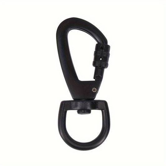 D Type Buckle Carabiner Swivel Ring Auto Locking