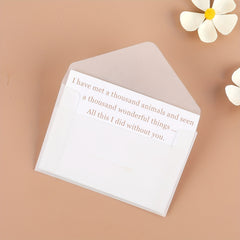Translucent Sulfate Paper Envelopes for Wedding Invitation