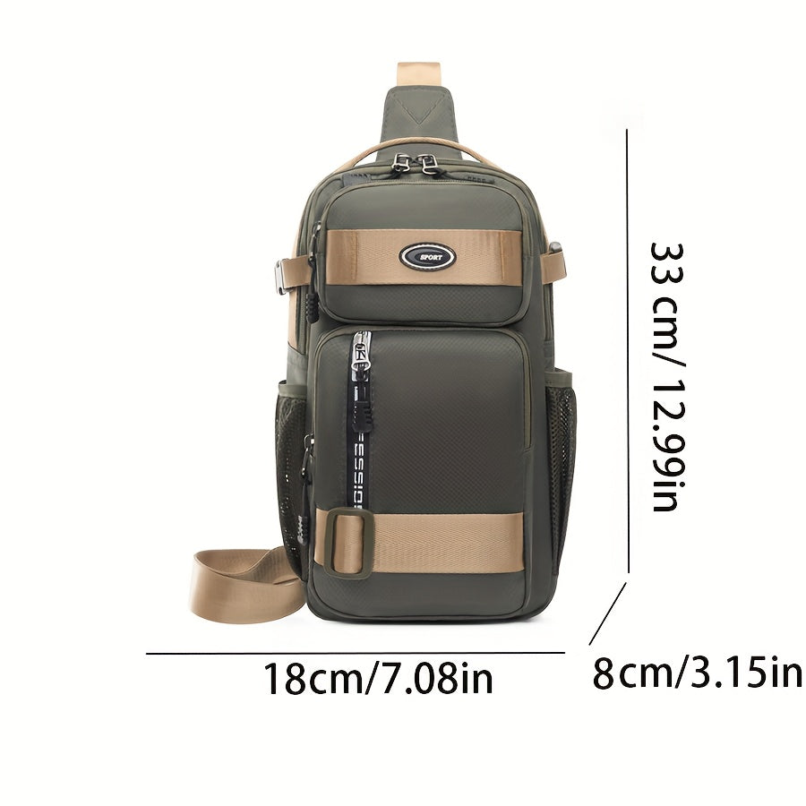 Men's Chest Bag Short Distance Travel Business Crossbody Bag