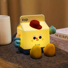 Milk Carton Night Lamp Night Light USB Rechargeable Decorative Light