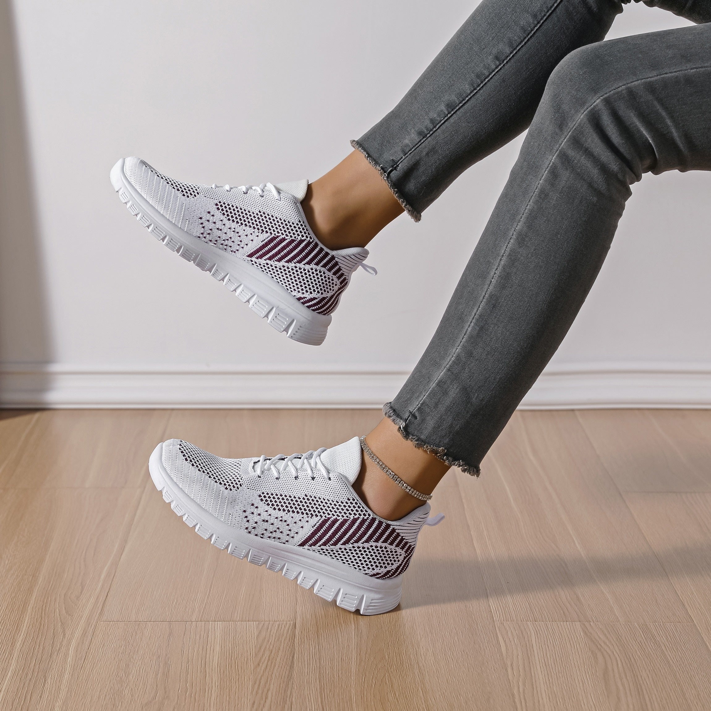 Mesh Breathable Non-slip Running Shoes Lightweight Comfortable