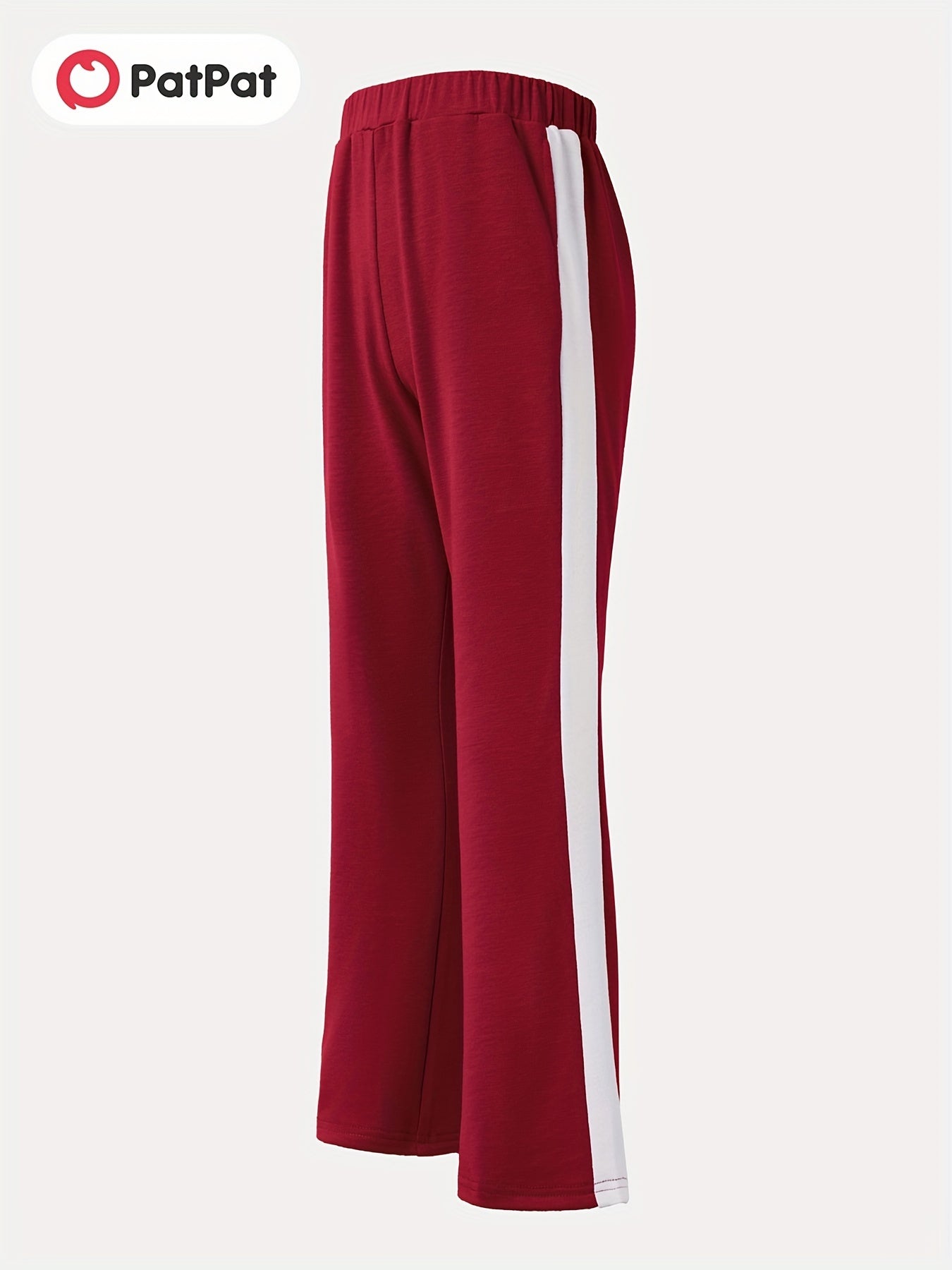 Girls Athleisure Wide Leg Sweatpants for Sports Running