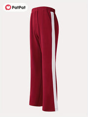 Girls Athleisure Wide Leg Sweatpants for Sports Running