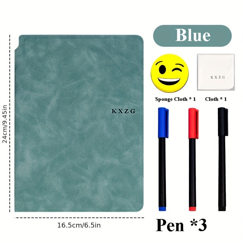 A5 Whiteboard Notebook Set with PU Leather Cover