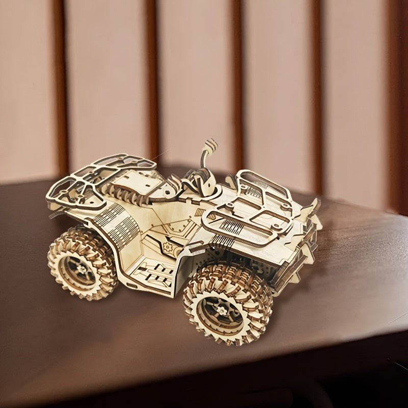 Wooden Beach Motorcycle Toy - Creative Desktop Ornament
