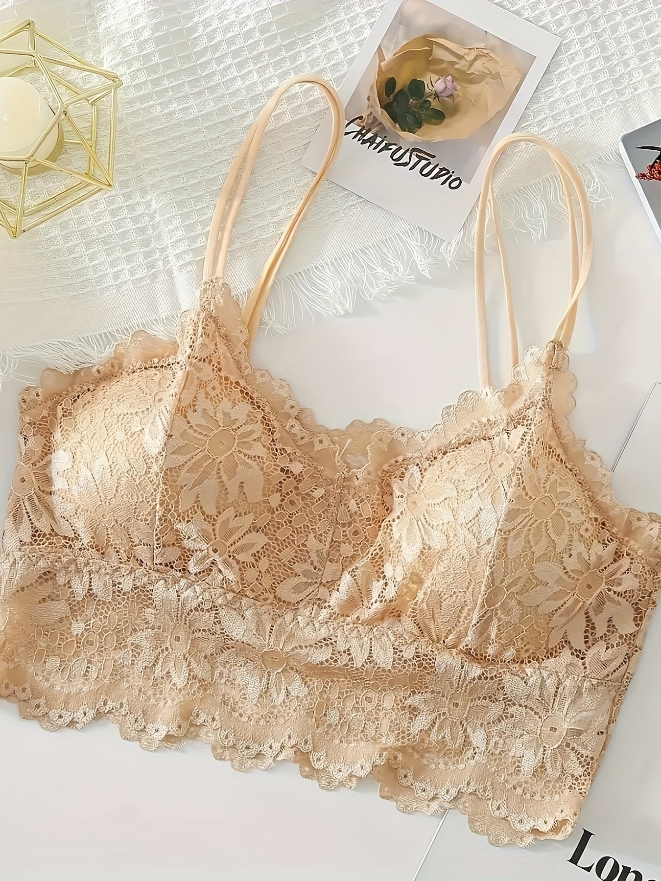 Lace Wireless Push Up Bra - Comfortable & Breathable Lingerie