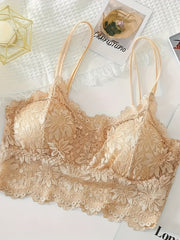Lace Wireless Push Up Bra - Comfortable & Breathable Lingerie