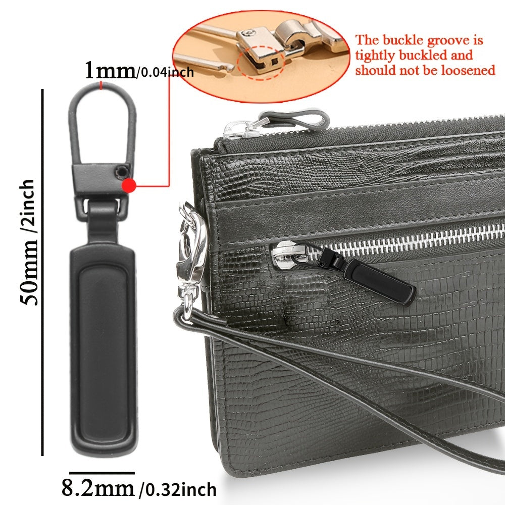 4pcs Detachable Zipper Pull Replacement For Jeans & Backpack