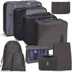 10 Pcs Travel Luggage Bags Lightweight Dustproof Clothes Organizers