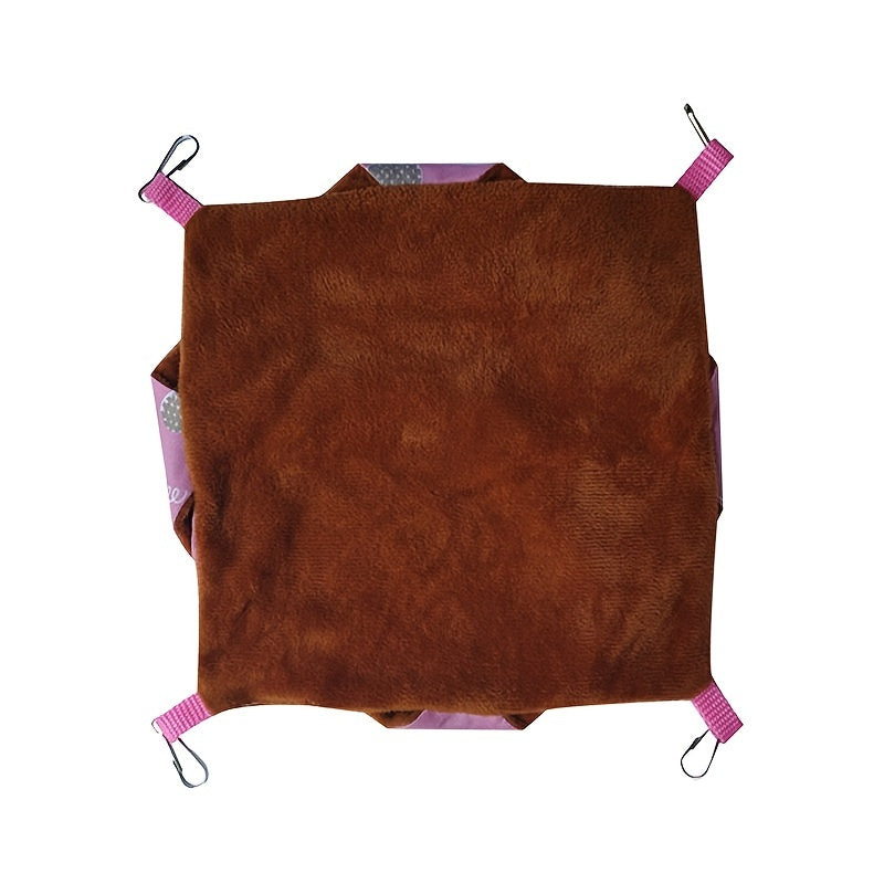 Doublelayered Hamster Hammock Cozy Bed for Small Animals