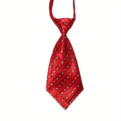 Kindergarten School Uniform Double Slice Ties Red Cloth Accessory Suit