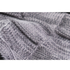 Winter Beanie Scarf Halter Set Thick Fleece Lined Neck Halter Warm Knitted Hat