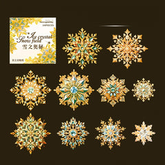 Snowflake Sticker Pack for Christmas Tree Decoration - Ice and Snow Series