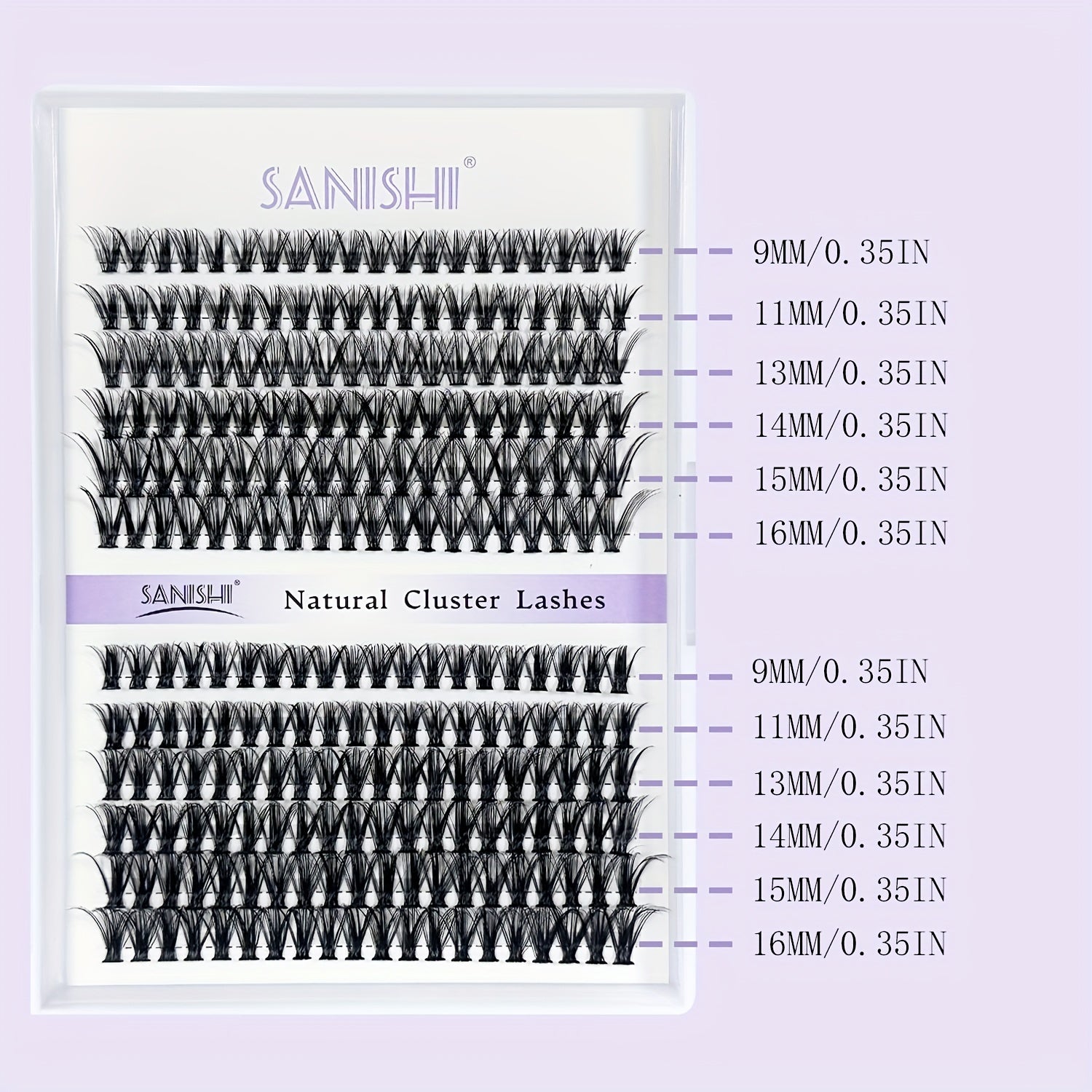 DIY Lash Extension Kit 240pcs Individual Lashes Cluster D Curling