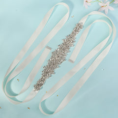 MIALLO Rhinestone Bridal Sash Wedding Waist Belt