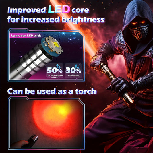 Gravity Sensing RGB Light Up Saber USB Rechargeable Sword