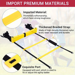 Speed Training Agility Ladder Improve Footwork Quickness 8-20 Rungs Carry Bag