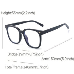 Square Frame Clear Lens Glasses Non Prescription Eyeglasses