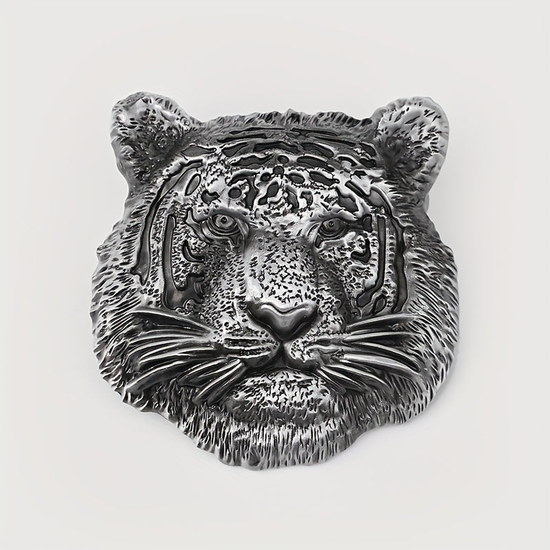 Vintage Tiger Head Belt Buckle for Men & Women Western Cowboy Cowgirl
