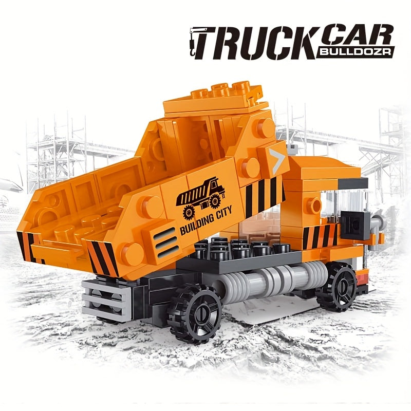Dump Truck Building Blocks Set - Creative Engineering Vehicle Toy