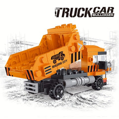 Dump Truck Building Blocks Set - Creative Engineering Vehicle Toy