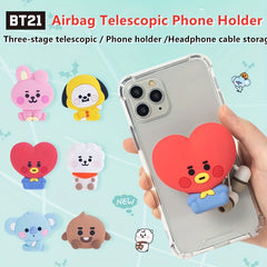 Cartoon Three Stage Telescopic Airbag Phone Holder