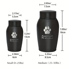 Memorials Stainless Steel Pet Urns - Suitable Size Urns For Pet Ashes