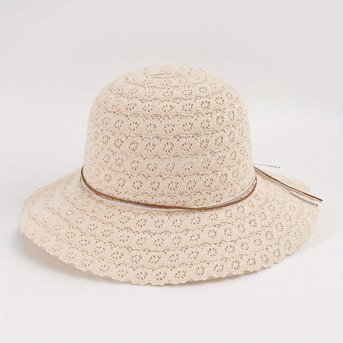 Lace Sun Hat Wide Brim Foldable Beach Hats For Women