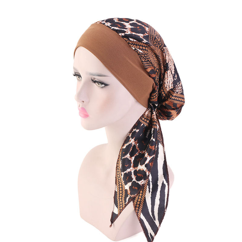 Elastic Headband Braid Hat Head Scarf Tied Head Scarves Slip On Beanies