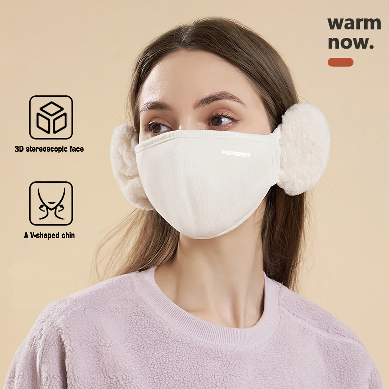 Women's Winter Ear Covers & Face Mask Windproof Thermal Protection