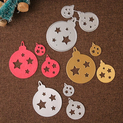 9pcs Christmas Metal Cutting Dies Xmas Tree Snowman Embossing Snowflake Stencils