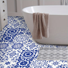 12pcs Mediterranean Style Floor Stickers Self adhesive