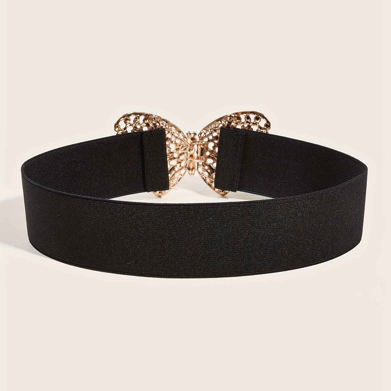 Butterfly Buckle Belt Wide Elastic Girdle for Women