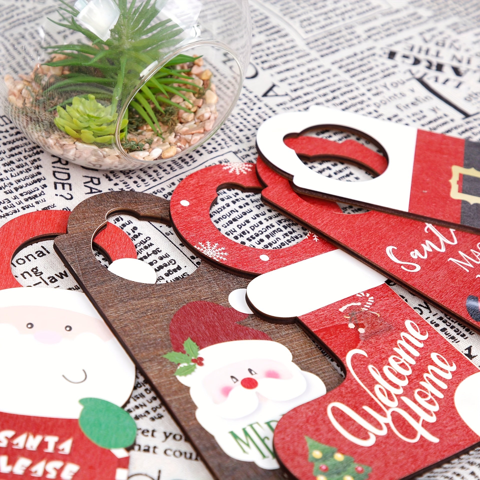 Christmas Decoration Thumb Door Hanging Snowman Christmas Stocking Pendant