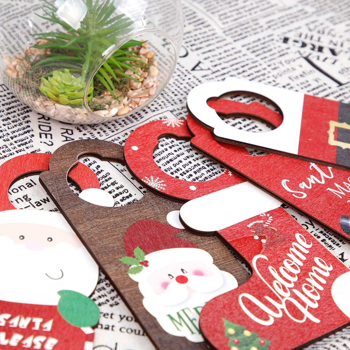 Christmas Decoration Thumb Door Hanging Snowman Christmas Stocking Pendant
