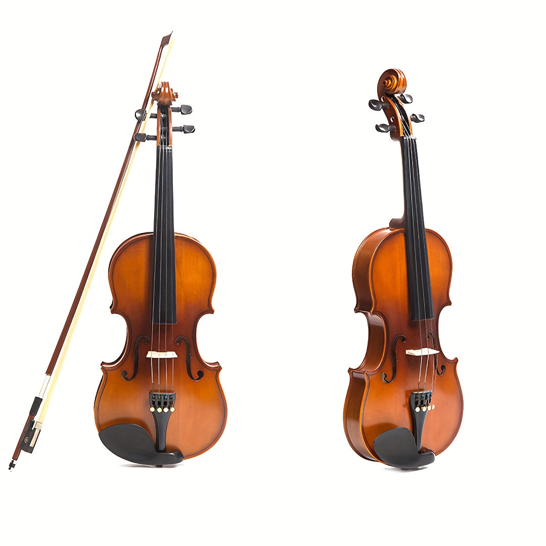 Acoustic Violin Starter Kit for Beginners with Hard Case