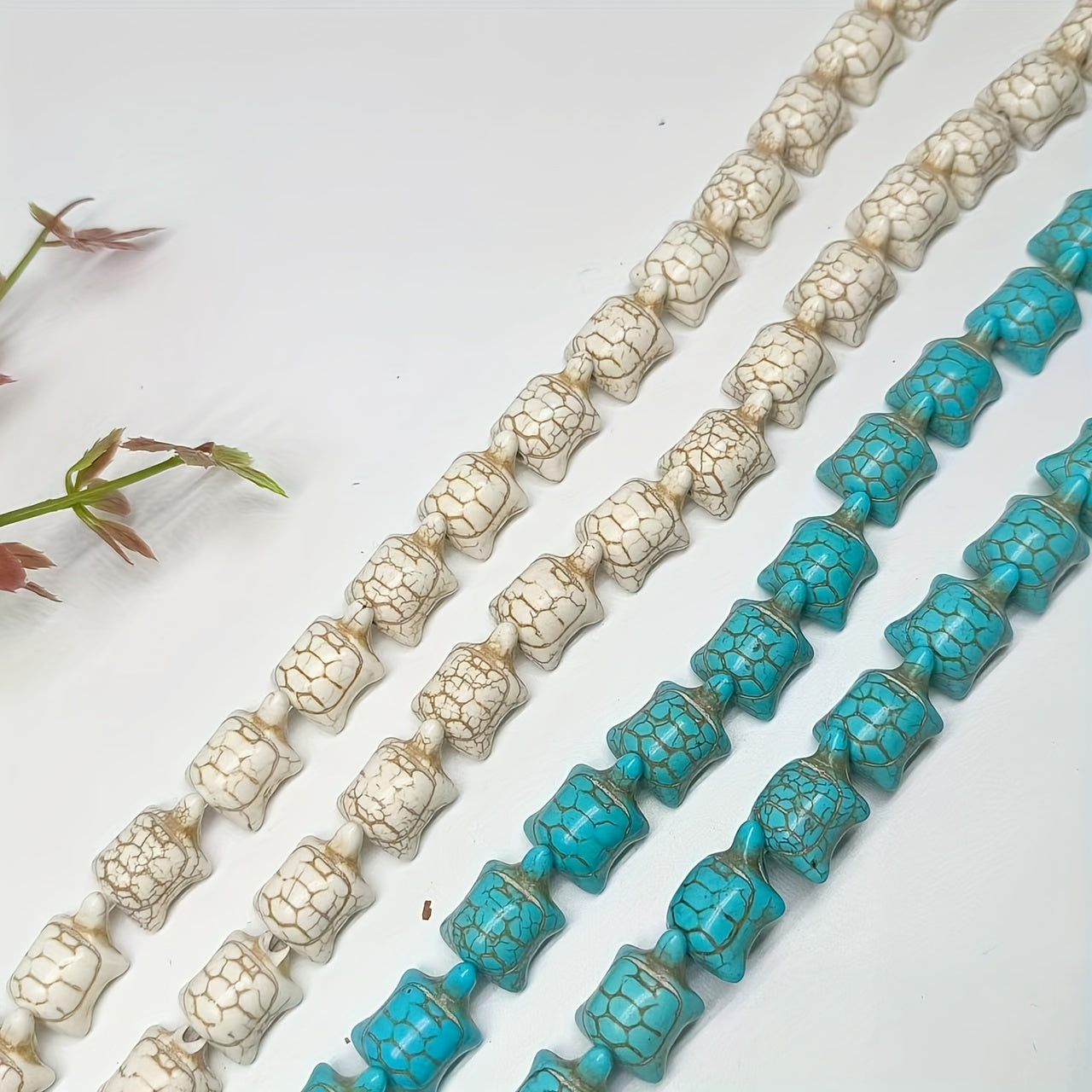 10pcs Turtle Pendant Synthetic Turquoise Tortoise Beads for Jewelry Making