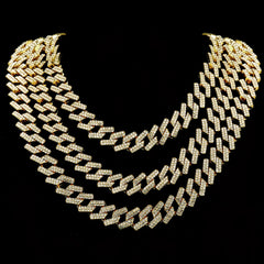 Miami Hip Hop Men's Iced Cuban Necklace Punk