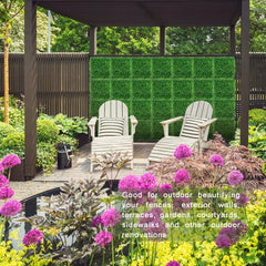 Artificial Grass Wall Panels 6pcs 25 4 X 25 4 Cm Boxwood Wall Panels