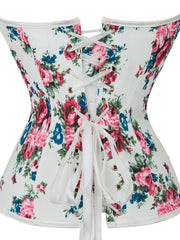Floral Print Corset Tummy Control Body Shaper Lingerie